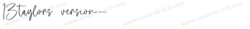 13（taylors version）字体转换